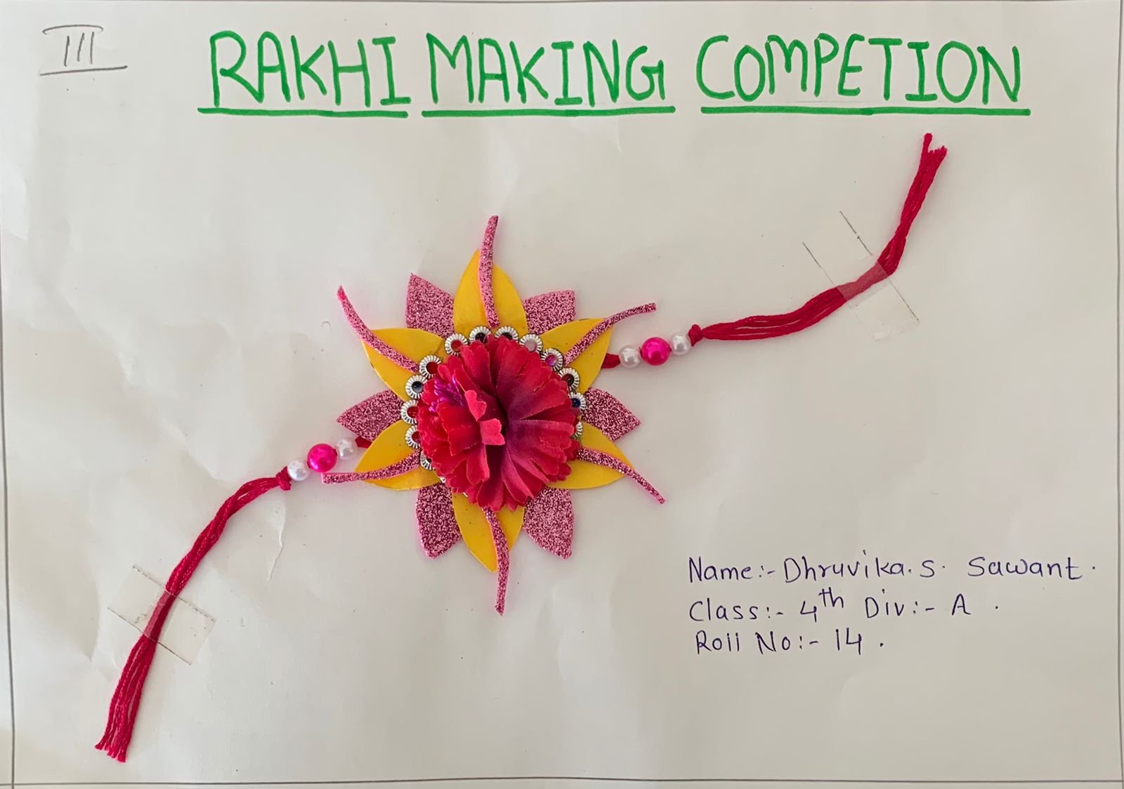RAKHI MAKING COMPETITION 30 August 2023 Students of 6th to 8th standard  participated in the competition and made colorful Rakhis. The e... |  Instagram